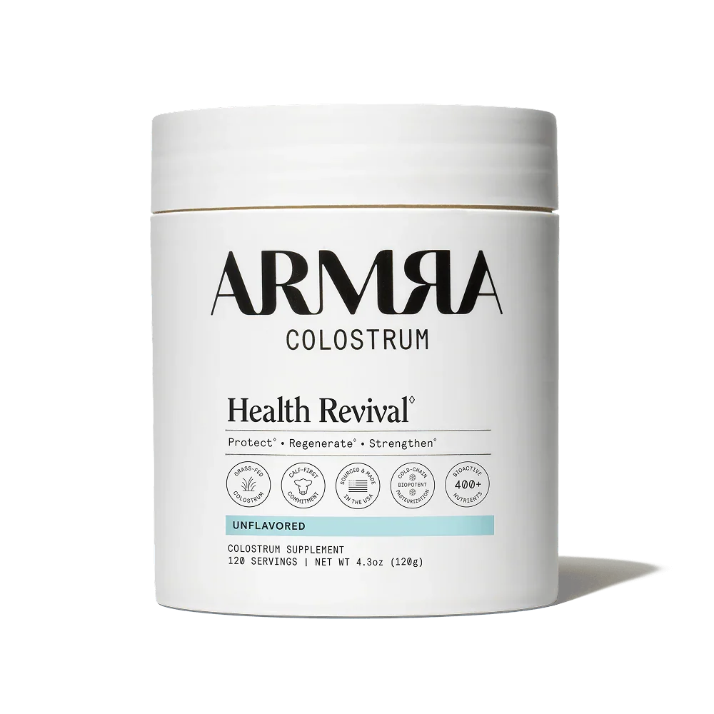 ARMRA Colostrum™ Powder | Gut Health & Bloating | Skin & Hair | Immunity | Keto, Gluten & Fat-Free | 120 Servings