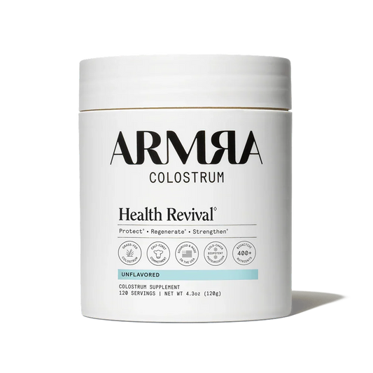 ARMRA Colostrum™ Powder | Gut Health & Bloating | Skin & Hair | Immunity | Keto, Gluten & Fat-Free | 120 Servings