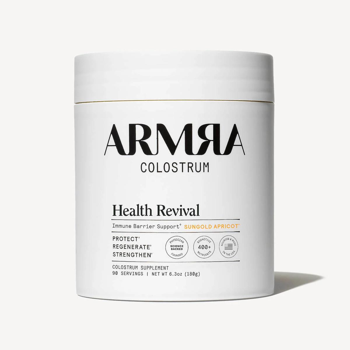 ARMRA Colostrum™ Powder | Gut Health & Bloating | Skin & Hair | Immunity | Keto, Gluten & Fat-Free | 120 Servings